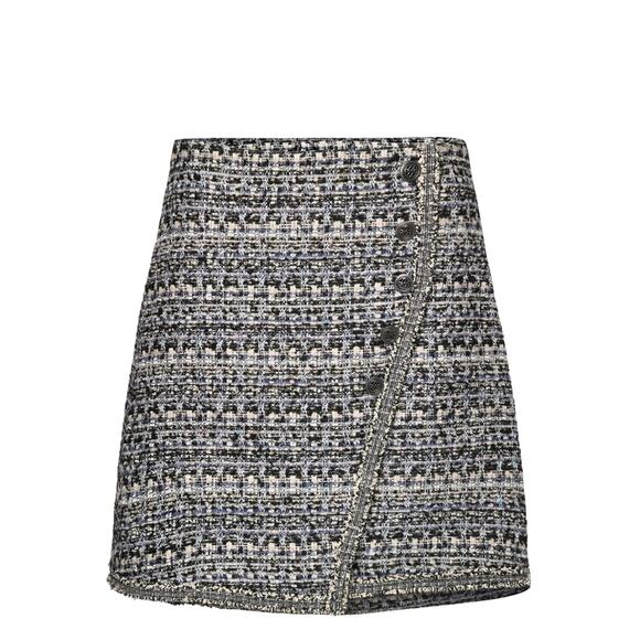 Bruuns Bazaar Trillium Maeda Tweed Skirt Wool Blend EU 36 US 6 Work Preppy - Picture 2 of 13